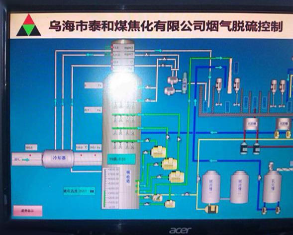 乌海泰和煤焦化集团  焦炉双碱法烟气脱硫