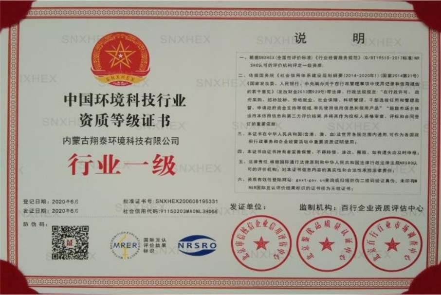 资质等级证书
